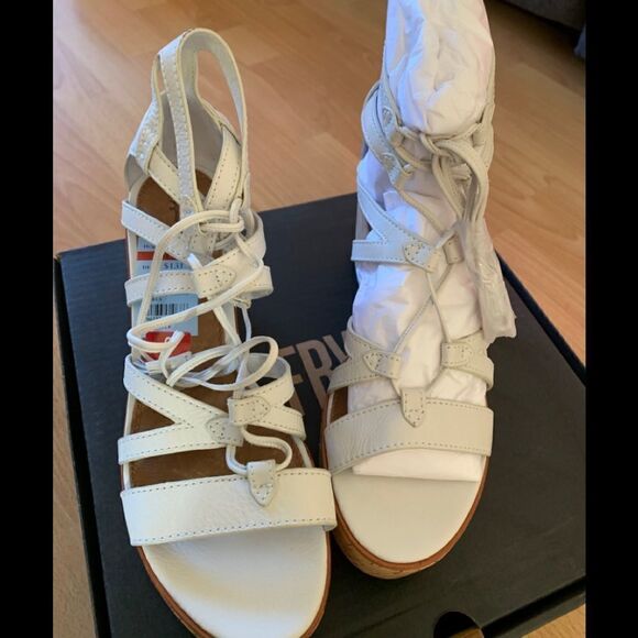 FRYE HEATHER GLADIATOR WEDGES - Picture 3 of 5